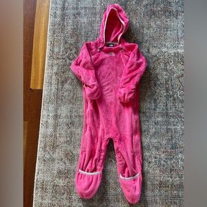 The North Face Baby convertible fleece onesie
